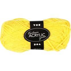 Akrylgarn Fantasia 50g gul