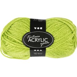 Akrylgarn Fantasia 50g ljusgrönt