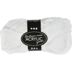 Akrylgarn Maxi Fantasia 50g vit