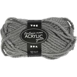 Akrylgarm Fantasia Maxi 50g grått