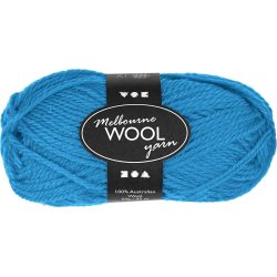 Ullgarn Melbourne 50g ljusblå