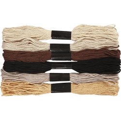 Broderigarn 6 buntar natur harmoni
