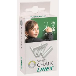 Linex Tavlekridt, 10 stk, hvid