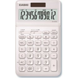 Casio JW-200TW bordsräknare, vit