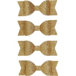 Rosetter Vivi Gade 31x85 mm 4 st Glitter Guld