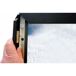 Crown enkeltside LED ramme, 50x70 cm, Sort