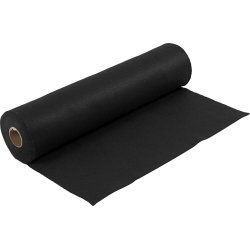 Hobbyfilt i rulle, 45cm x 5m, sort 