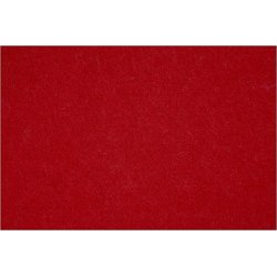 Hobbyfilt kraftig 42x60 cm Julröd