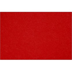 Hobbyfilt kraftig 42x60 cm röd