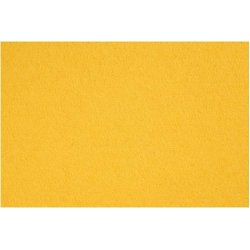 Hobbyfilt kraftig 42x60 cm gul
