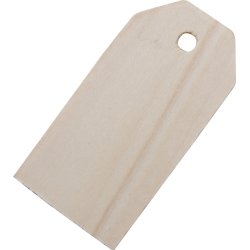 Manillamärken 3x6 cm 10 st Trä