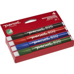 Penol 800 Whiteboardpenna set med 4 st.