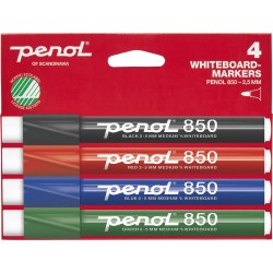 Penol 850 Whiteboardpenna set med 4 st.