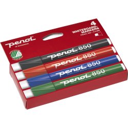 Penol 850 Whiteboardpenna set med 4 st.