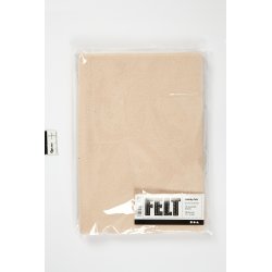 Hobbyfilt A4 21x30 cm 10 ark ljus hudton