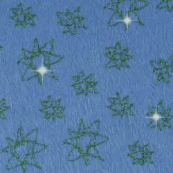 Hobbyfilt med stjärnor A4 10 ark blå/grön