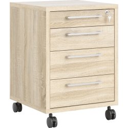 Hurts BudgetLine 4 lådor med lås Ek
