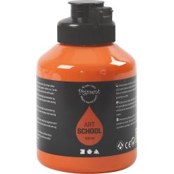 Akrylfärg Pigment 500 ml orange