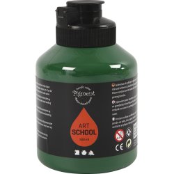 Akrylfärg Pigment 500ml mörkgrön