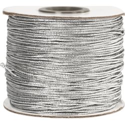Elastiskt snöre 1 mm x 100 m Silver