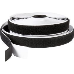 Kardborreband 20 mm x 5 m Svart