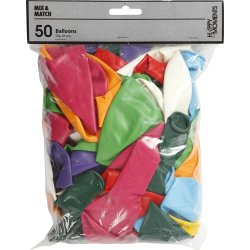 Jätteballonger 50 st Blandade färger