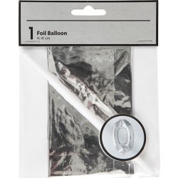 Folieballong Silver 0