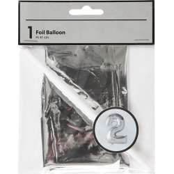 Folieballong Silver 2