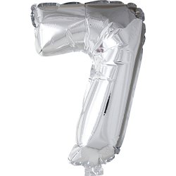 Folieballong Silver 7