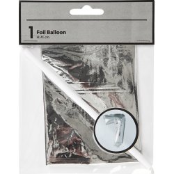 Folieballong Silver 7