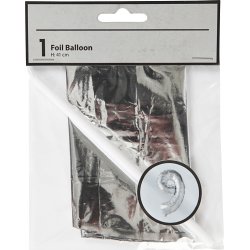 Folieballong Silver 9