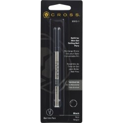 Cross rollerball refill slim, svart, medium