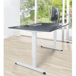 Skrivbord Stay Höj/Sänk Svart/Vit 180x90 cm