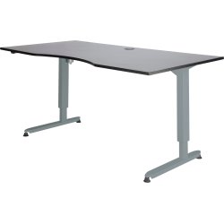 Skrivbord Stay Höj/Sänk Grå/Alu 180x90 cm