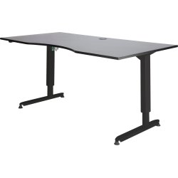Skrivbord Stay Höj/Sänk Grå/Svart 180x90 cm