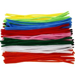 Piprensare Chenille 6 mm 200 st Blandade färger