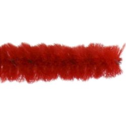Piprensare Chenille 9 mm 25 st Röd