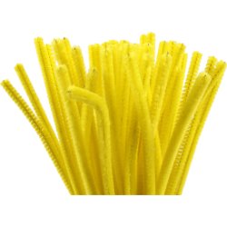 Piprensare Chenille 6 mm 50 st Gul