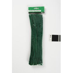 Piprensare Chenille 9 mm 25 st Grön