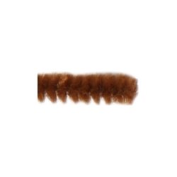 Chenille Piberensere 9 mm, brun, 25 stk