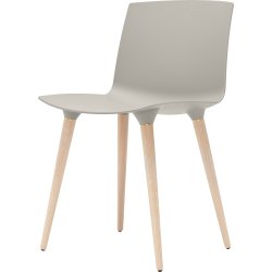 TAC stol, Grå/Eg hvid hvidpig. mat lak