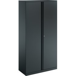 Arkivskåp Bisley LUX 4 hyllor Antracit