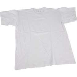 T-shirt | Rund hals | St 12-14 år | Vit