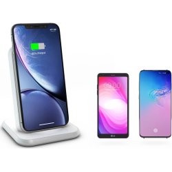 ZENS trådløs Qi bordlader, 220V 10W, hvid