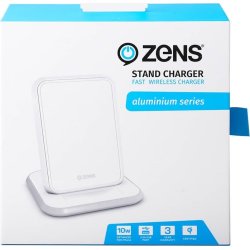 ZENS trådløs Qi bordlader, 220V 10W, hvid