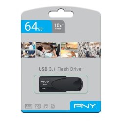 USB 3.1 PNY Attache 4 – 64 GB Svart