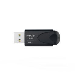 USB 3.1 PNY Attache 4 – 64 GB Svart