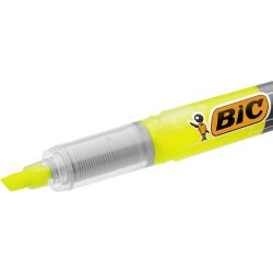 Bic Technolight highlighter, gul