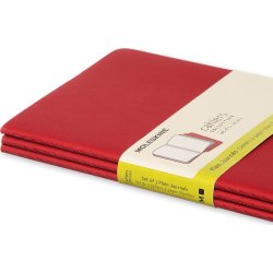 Anteckningsbok Moleskine Cahier L Röd