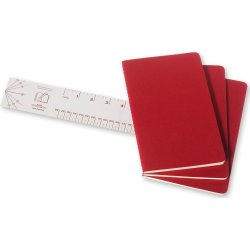 Anteckningsbok Moleskine Cahier L Röd